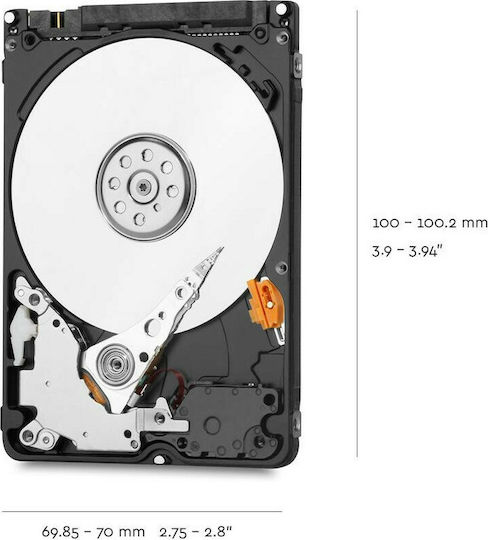 Western Digital Blue 2TB HDD Hard Drive 2.5" SATA III 5400rpm with 128MB Cache for Desktop / Laptop / PS4 WD20SPZX view 6
