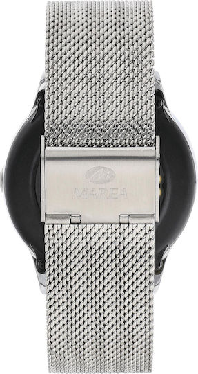 Marea B58008 39mm Smartwatch with Heart Rate Monitor (Rose Gold & White Silicone Strap) view 5