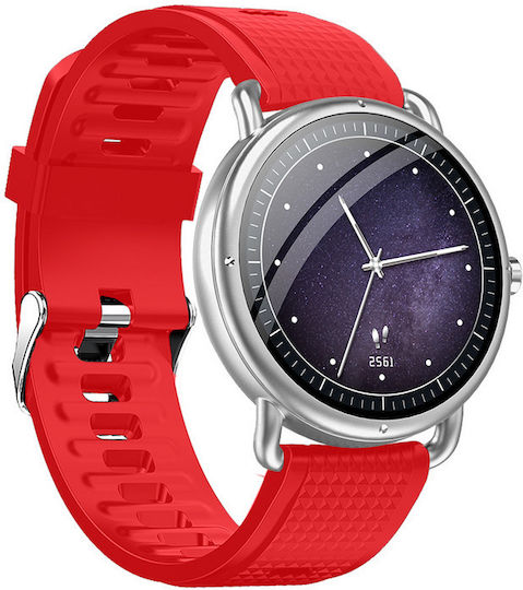Bluetech Sh8 Smartwatch with Heart Rate Monitor (Silver)