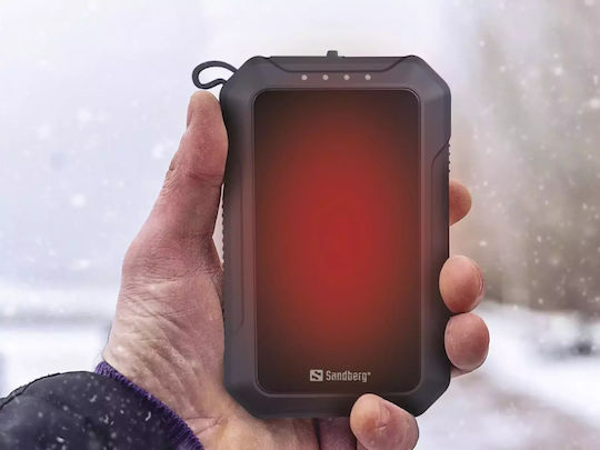 Sandberg Hand Warmer Power Bank 10000mAh with USB-A Port Black vista 3