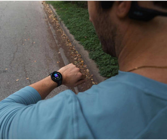 Garmin Forerunner 165 Music 43mm Waterproof Smartwatch with Heart Rate Monitor (Black/Slate Gray) vue 2