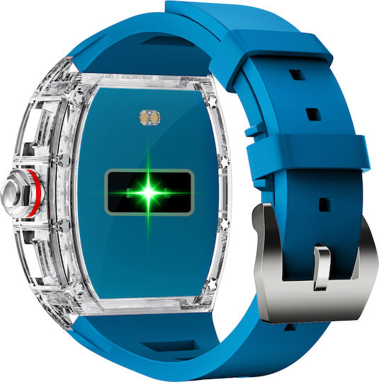 Bluetech Sq1 Smartwatch with Heart Rate Monitor (Blue) vista 4