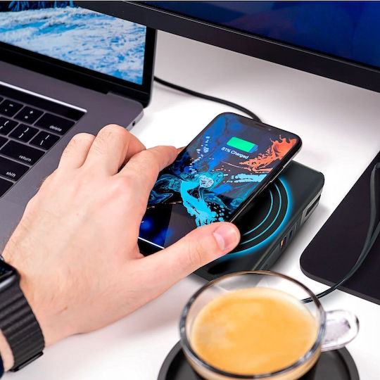 Forcell 5-in-1 Multifunctional Power Bank 10000mAh 20W with USB-A Port and USB-C Port Quick Charge 3.0 Black vista 4
