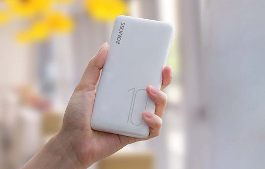 Romoss PSP10 Power Bank 10000mAh with 2 USB-A Ports White view 3
