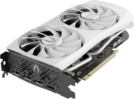 Zotac GeForce RTX 4060 Ti 8GB GDDR6 Twin Edge OC White Edition Graphics Card vue 3