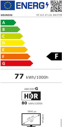 Grundig Smart Television 55" 4K UHD LED 55 VLX 23 LDL HDR (2023) vue 2