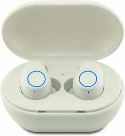 In-ear Bluetooth Handsfree Earphones with Sweat Resistance and Charging Case White view 1