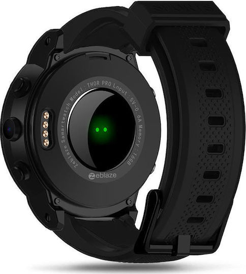 Zeblaze THOR PRO 3G 47mm Smartwatch with Heart Rate Monitor (Black) view 5