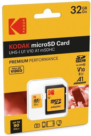 Kodak microSDHC 32GB U1 V10 A1 UHS-I 95MB/s with Adapter view 5