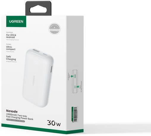 Ugreen PB501 Power Bank 10000mAh 30W Power Delivery / Quick Charge 3.0 White view 3
