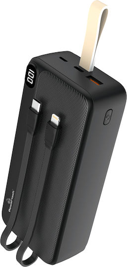 Powertech PT-1065 Power Bank 30000mAh 22.5W with USB-A Port and USB-C Port Power Delivery / Quick Charge 2.0 Black