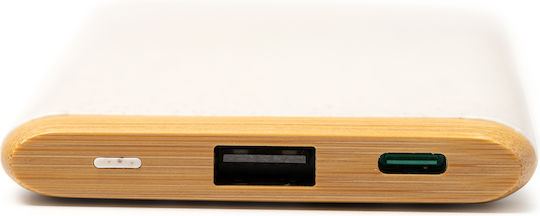 KASIM Power Bank 5000mAh with USB-A Port Beige view 3