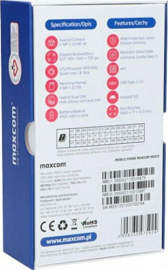 MaxCom MS572 Dual SIM (3GB/32GB) Resistant Smartphone Black view 5