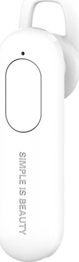 XO BE4 Earbud Bluetooth Handsfree Earphone White view 1