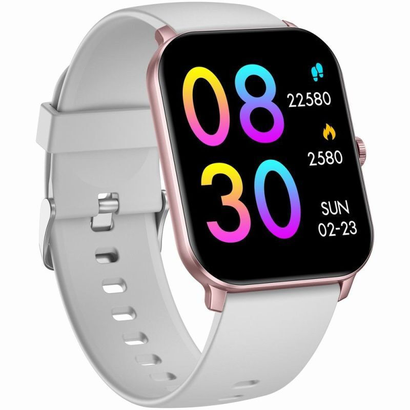 Gravity GT36-2 45mm Smartwatch with Heart Rate Monitor (Rose Gold / Gray) view 2
