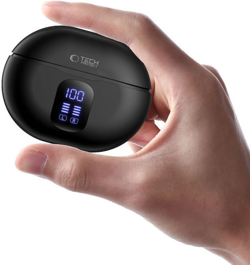 Tech-Protect Ultraboost Pro G2 In-ear Bluetooth Handsfree Earphones with Charging Case Black view 5
