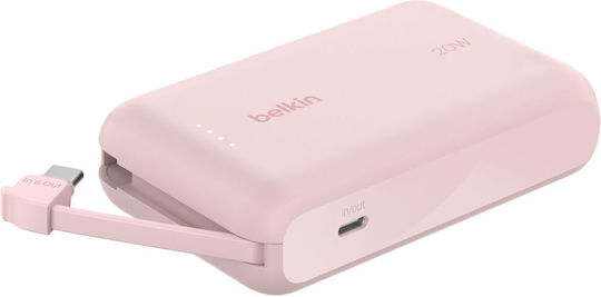 Belkin BoostCharge Power Bank 10000mAh 20W with USB-C Port Pink