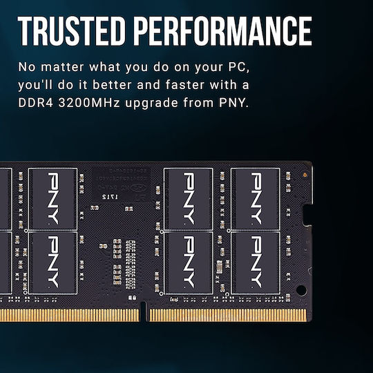 PNY Performance DDR4 with 1x16GB Module and Speed 3200 for Laptop MN16GSD43200-TB Ansicht 5