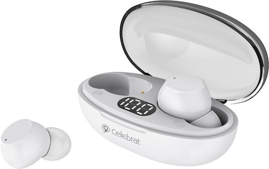 Celebrat TWS-W32 In-ear Bluetooth Handsfree Earphones with Charging Case White