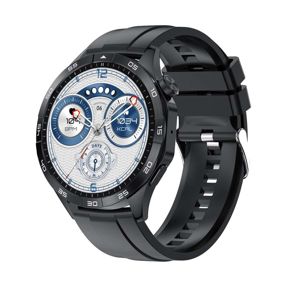 Lemfo HK4 46mm Smartwatch with Pedometer Heart Rate Calorimeter Sleep Monitoring Waterproof Black view 2