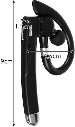 Izoxis 24272 In-ear Bluetooth Handsfree Earphone Black view 8