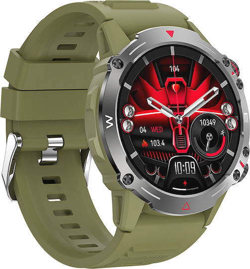 XO J7 Smartwatch with Heart Rate Monitor (Green) view 2