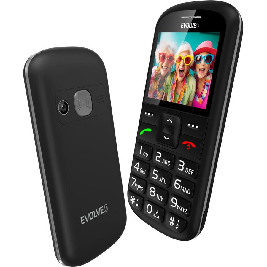 Evolveo EasyPhone XS Single SIM Mobile with Large Buttons Black view 6