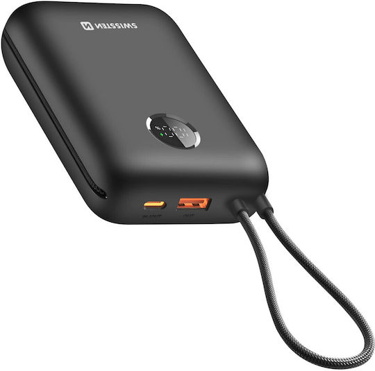 Swissten Voltbox Power Bank 30000mAh 35W with USB-A Port and USB-C Power Delivery Port Black view 5