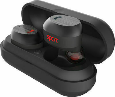 Elari NanoPods In-ear Bluetooth Handsfree Earphones with Sweat Resistance and Charging Case Black view 6