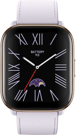 Amazfit Active Aluminium Waterproof Smartwatch with Heart Rate Monitor (Lavender Purple) view 3