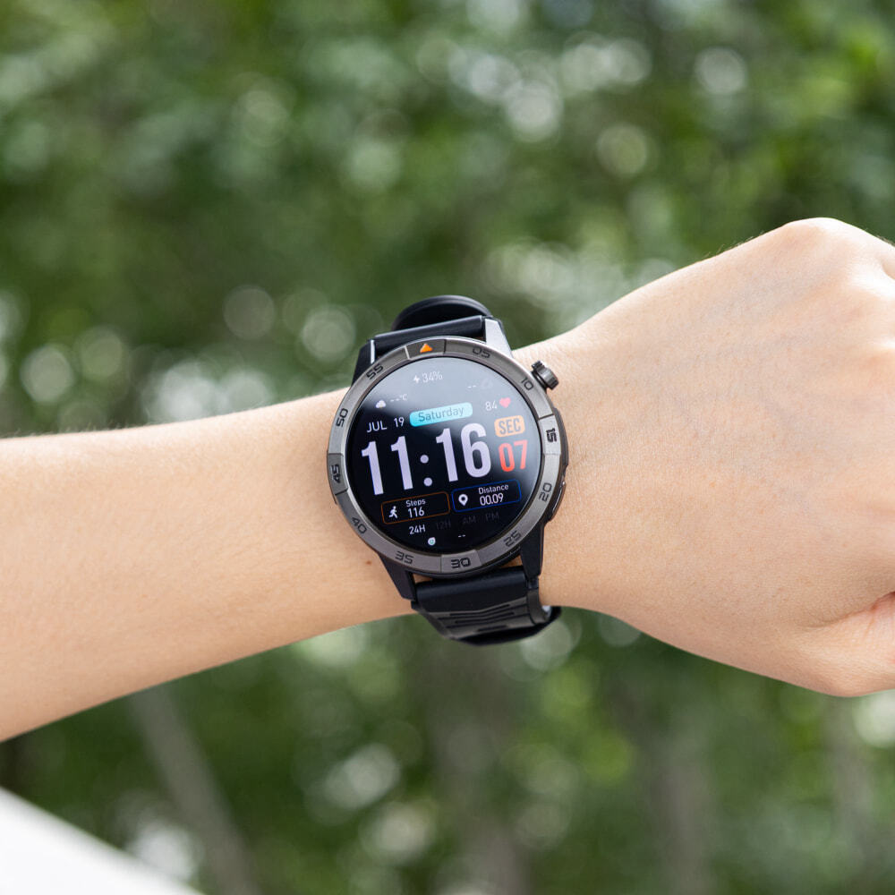 AGM Legion Pro Waterproof Smartwatch with Heart Rate Monitor (Black) view 3