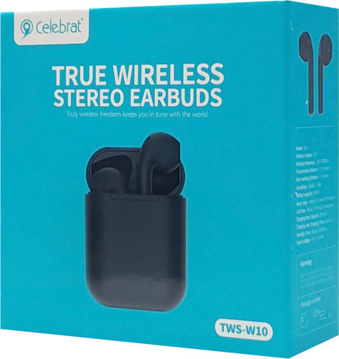Yison Celebrat W10 Earbud Bluetooth Handsfree Earphones with Charging Case Black view 4