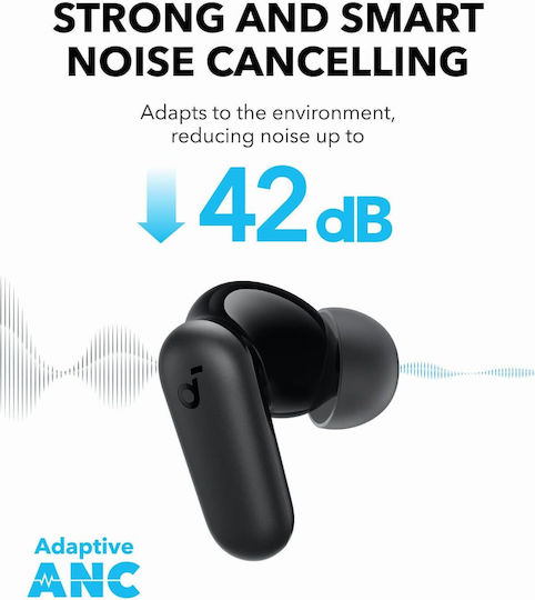 Soundcore by Anker P30i In-ear Bluetooth Handsfree Earphones with Sweat Resistance and Charging Case Black view 3