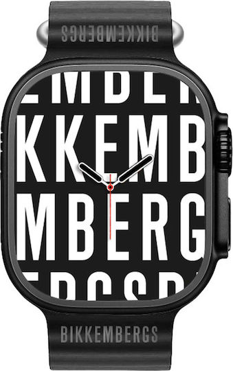 Bikkembergs BK12-1 Big Aluminium Smartwatch with Heart Rate Monitor (Black) view 1