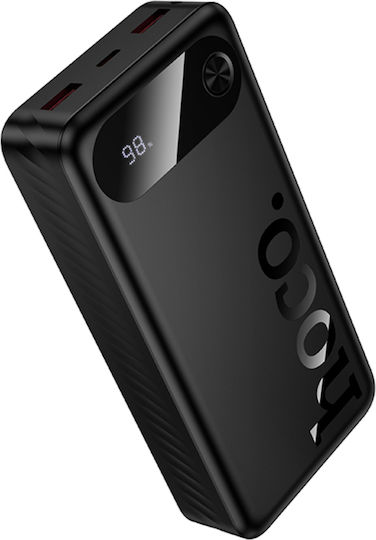 Hoco J154A Victorious Power Bank 20000mAh 22.5W with 2 USB-A Ports and USB-C Port Power Delivery Black view 1