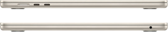 Apple MacBook Air 15" (2023) 15.3" Retina Display (M2-8‑core/8GB/256GB SSD) Starlight (UK Keyboard) view 6