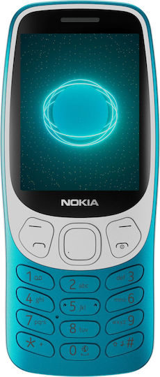 Nokia 3210 Dual SIM Mobile with Buttons (Czech Menu) Scuba Blue view 2