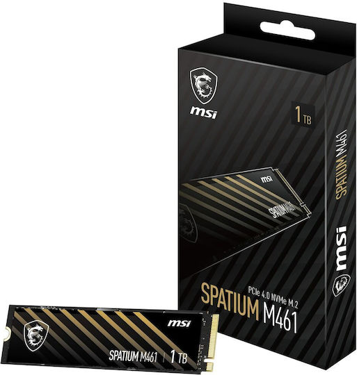 MSI Spatium M461 SSD 1TB M.2 Type with PCI Express 4.0 Connection S78-440L1D0-P83 view 3