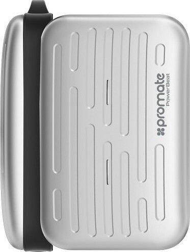 Promate PowerBeat In-ear Bluetooth Handsfree Earphones with Charging Case Silver view 1