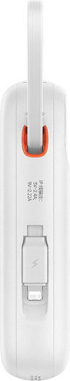 Baseus QPow2 Power Bank 10000mAh 22.5W with USB-A Port and USB-C Port White vue 3