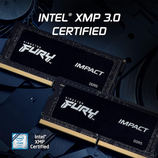 Kingston Fury Impact DDR5 Memory Module 1x16GB Speed 6000 for Laptop KF560S38IB-16 view 6