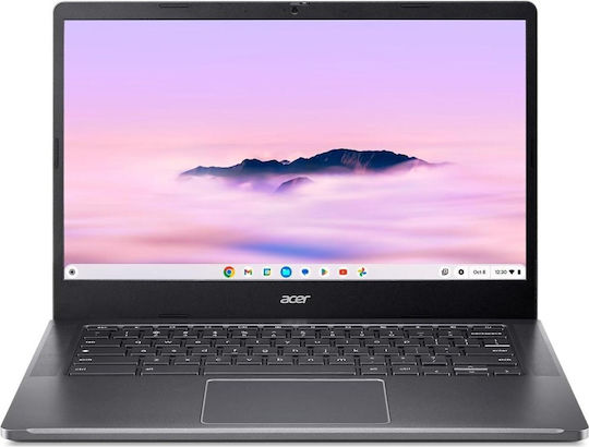 Acer Chromebook Plus CB514-4H 14" FHD (i3-N305/8GB/512GB SSD/Chrome OS) Steel Gray (US Keyboard) view 4