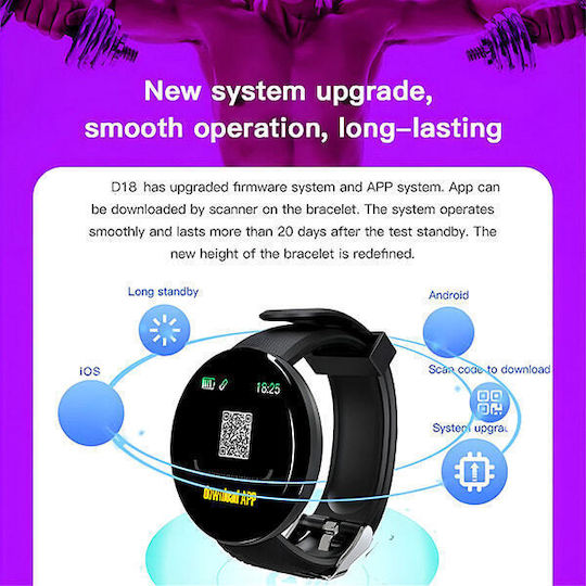 WATCHLITE Smartwatch with Heart Rate Monitor (Black) view 7