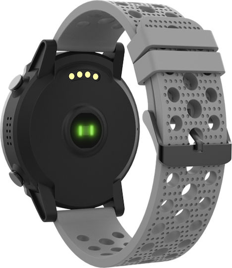 Denver SW-660 Aluminium 50mm Smartwatch with Heart Rate Monitor (Gray) view 3