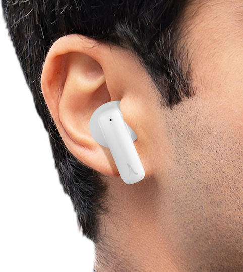 Akashi In-ear Bluetooth Handsfree Earphones with Charging Case White view 3