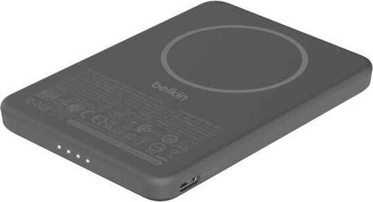 Belkin BoostCharge Slim Magnetic Power Bank 5000mAh 5W with USB-C Port Black view 2
