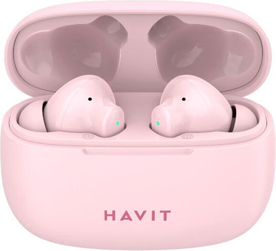 Havit TW967 Pro In-ear Bluetooth Handsfree Earphones with Charging Case Pink view 2