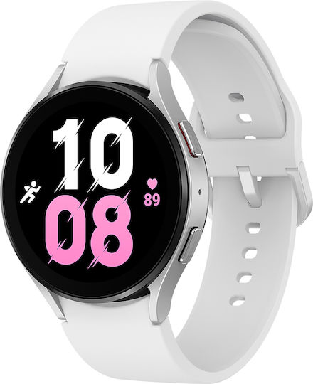 Samsung Galaxy Watch5 LTE Aluminium 44mm Waterproof with Heart Rate Monitor (Silver) view 2