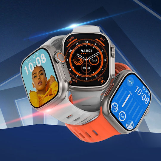 NO.1 DT8 Ultra+ Smartwatch with Heart Rate Monitor (Black) view 5