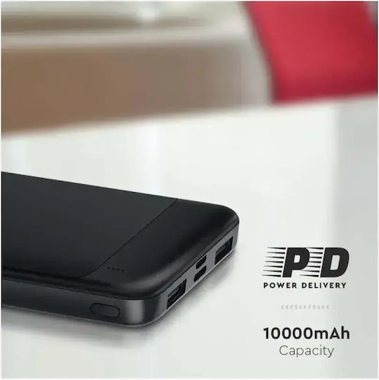 KLGO KP-72 Power Bank 10000mAh with 2 USB-A Ports Black view 4